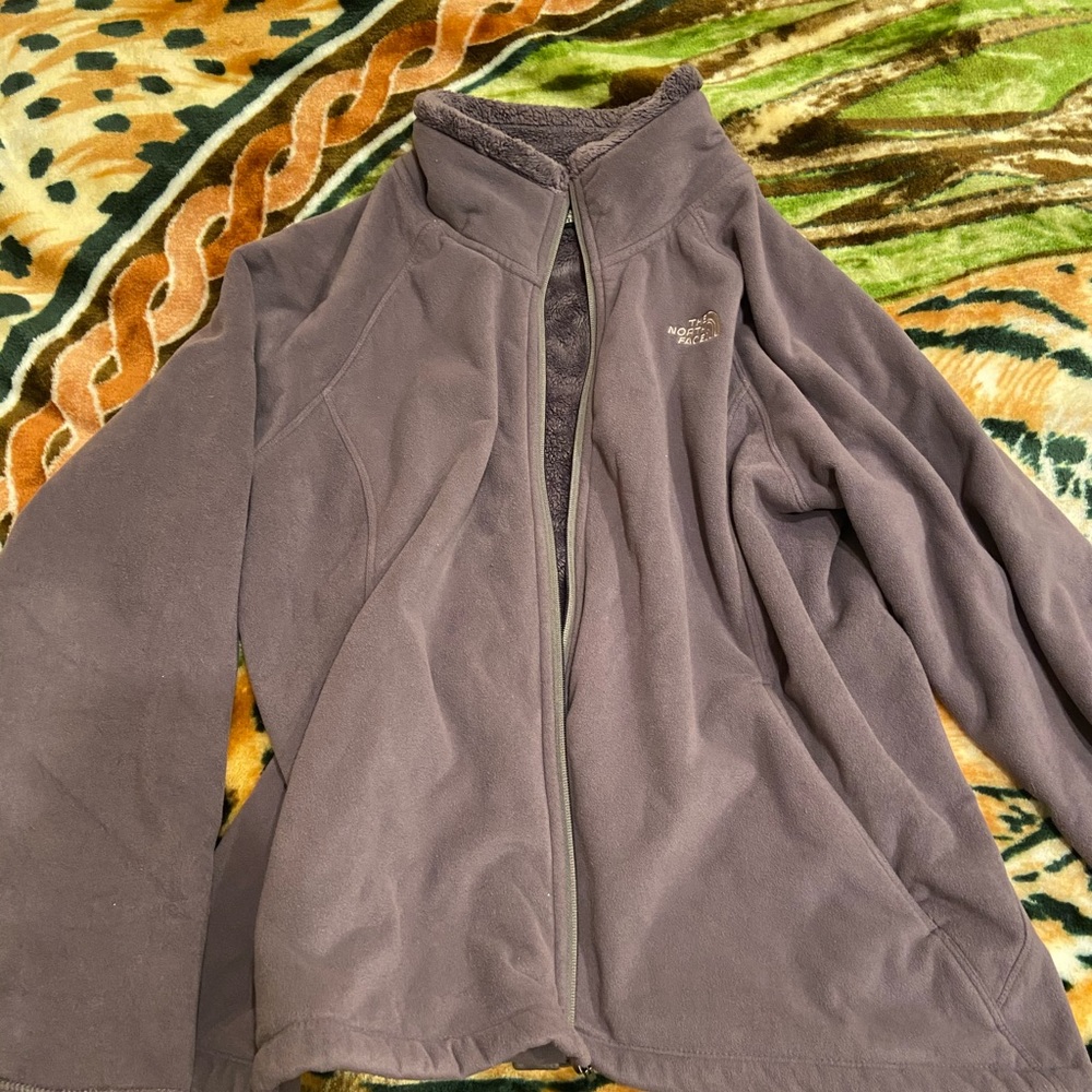 Gray The North Face Women’s Soft Fuzzy Zip Up